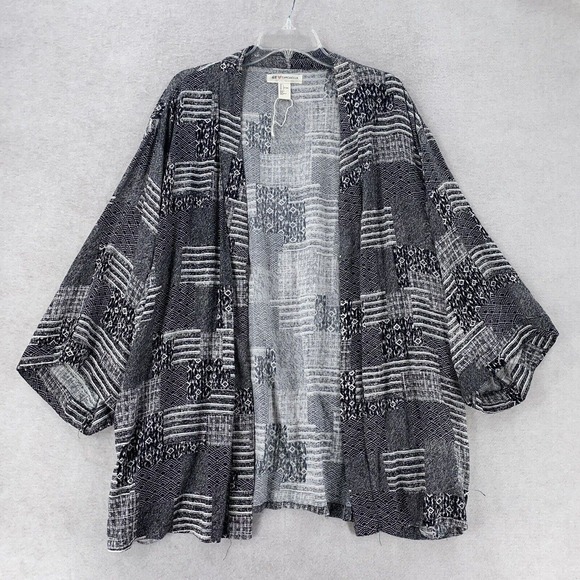 NEW H&M Coachella Boho Kimono Womens LARGE Patchwork Print‎ Kimono Swim Cover Up - Picture 1 of 14